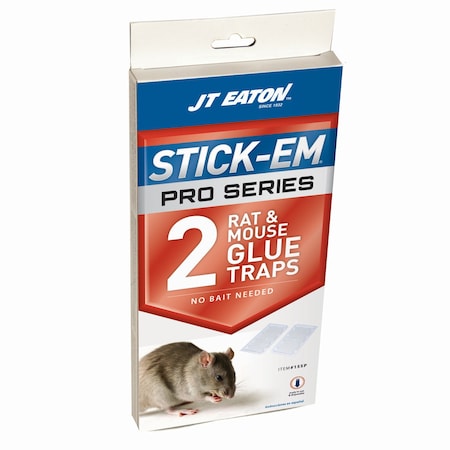 Jt Eaton JT Eaton Stick-Em Pro Series Medium Glue Board Trap For Rodents 2 pk 155P